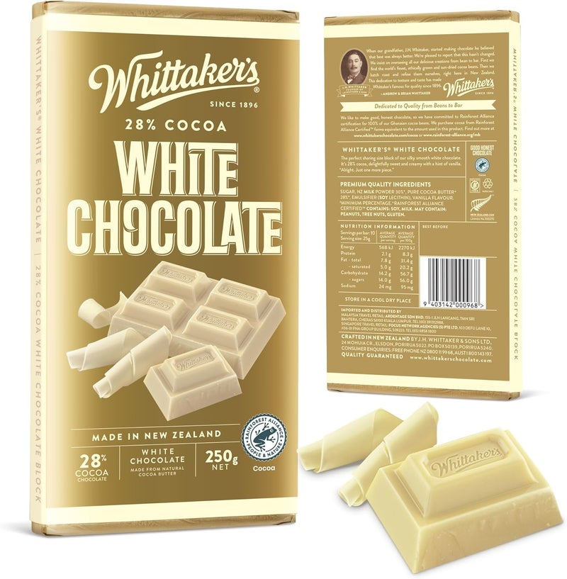 Whittaker's 28% White Chocolate Block - Image 1